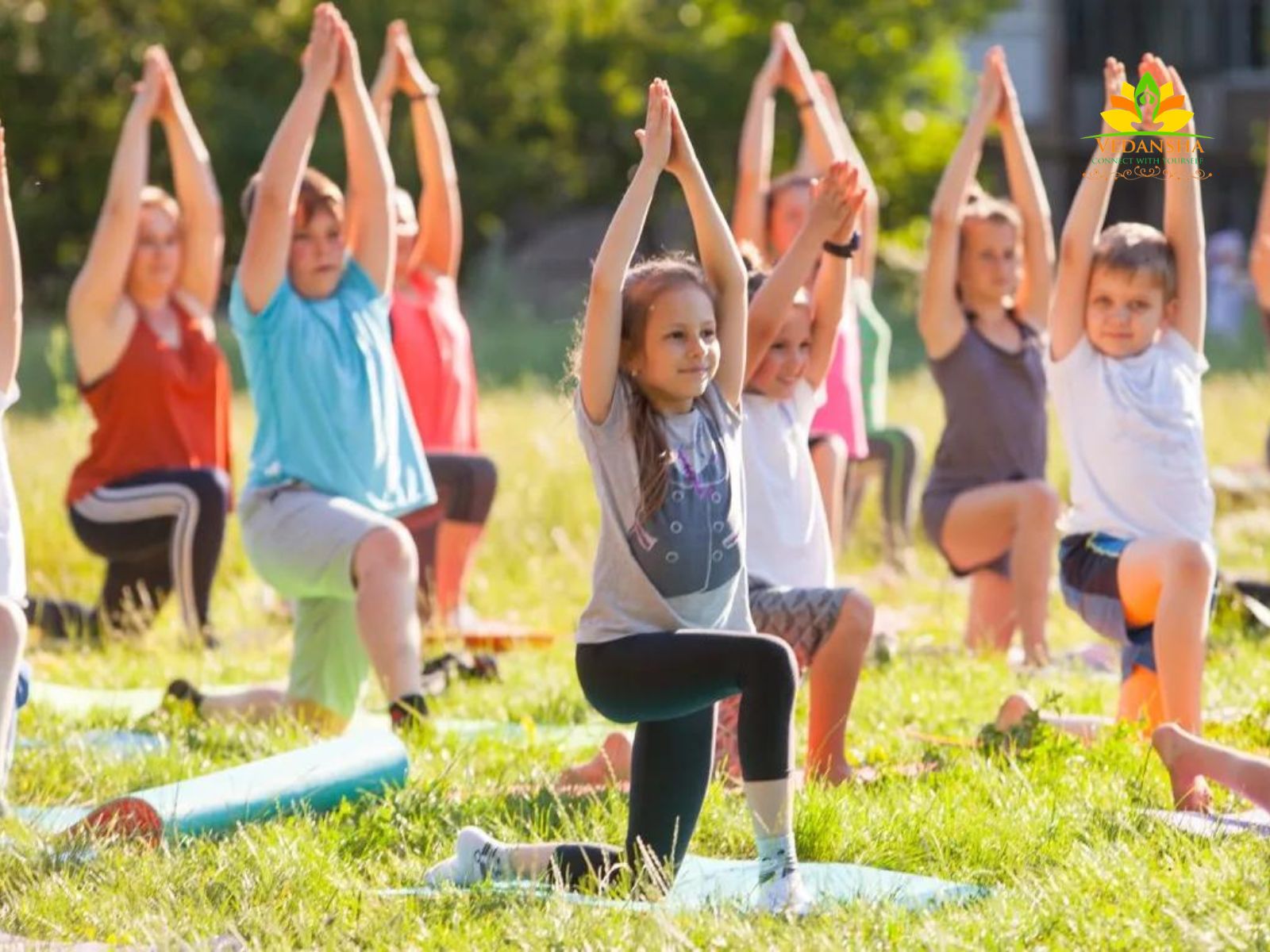 yoga poses for kids (warrior pose)