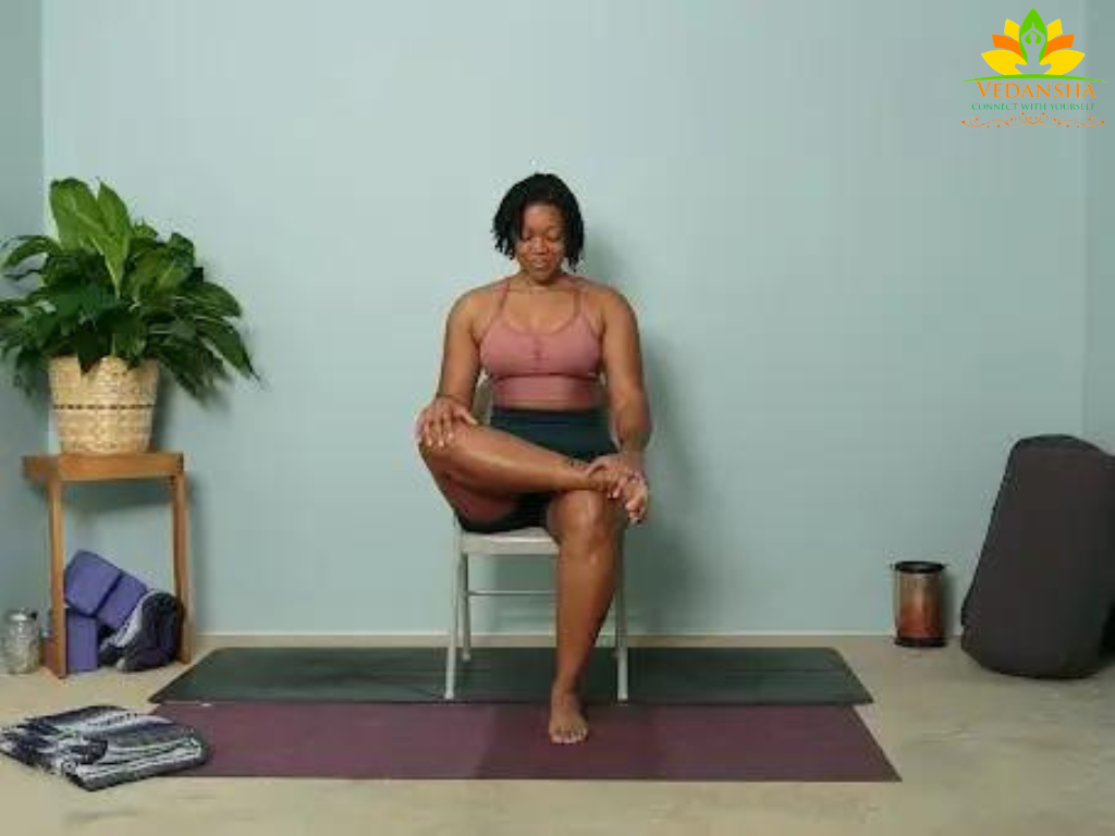 Chair Pigeon Pose